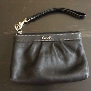 Leather Coach Wristlet